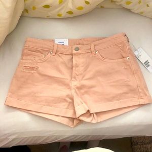 Ripped-denim Boyfriend Short!